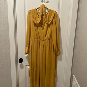 Baltic Born Celine Maxi Dress in Mustard Yellow
